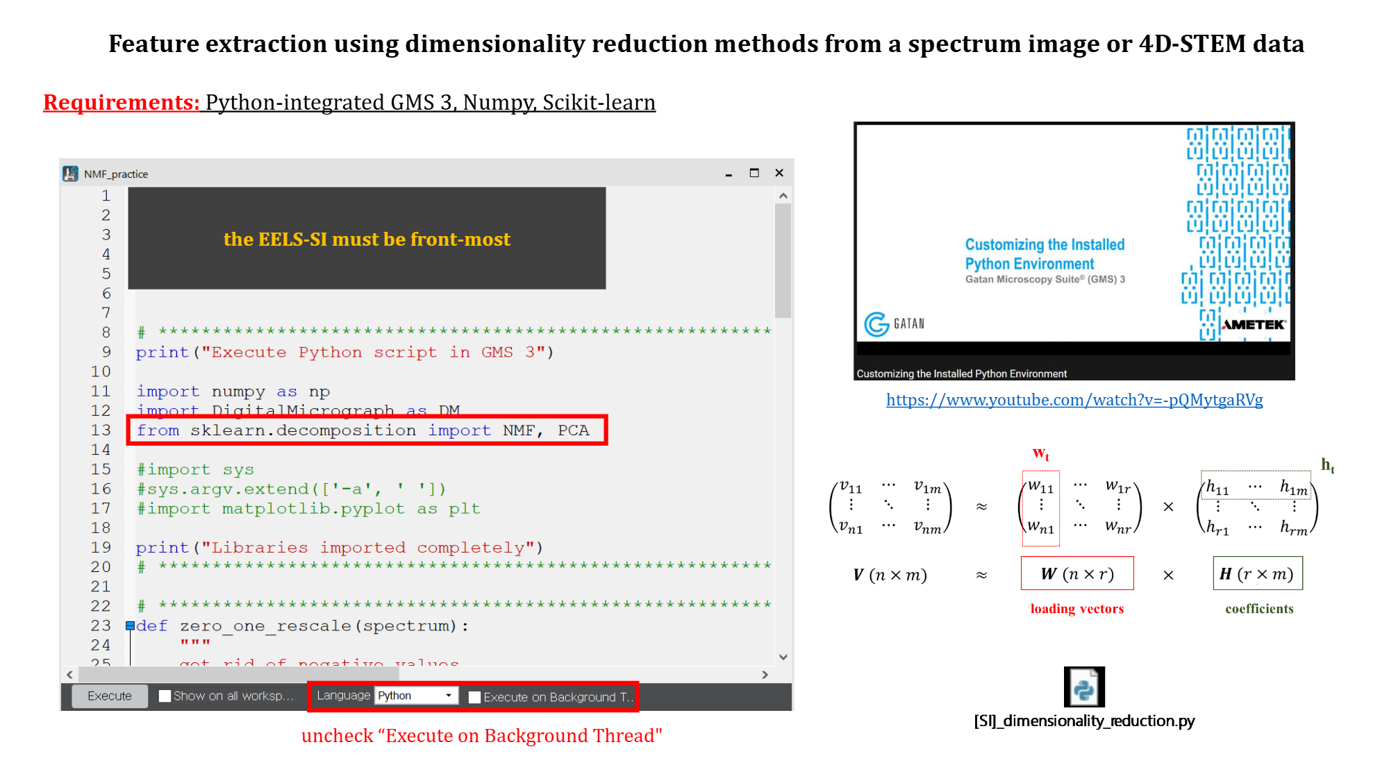 Scripting workflow for GMS 3 Python